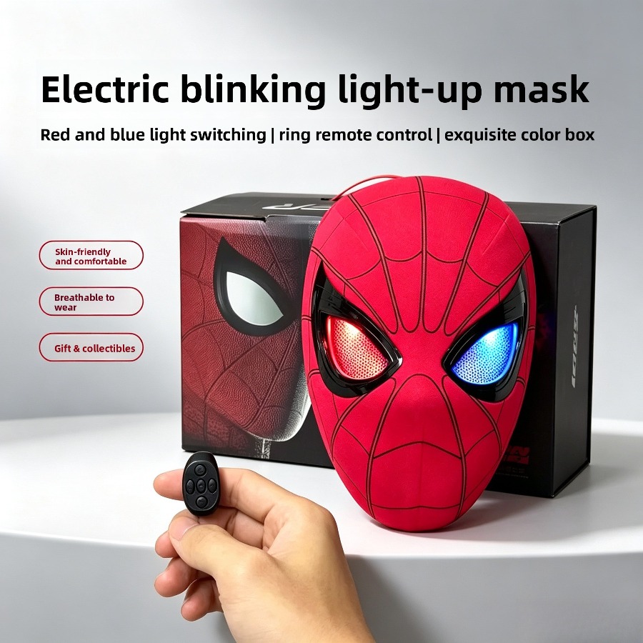 Led Ring Light 18 - Pełnotwarzowa maska cosplay z funkcją elektrycznego