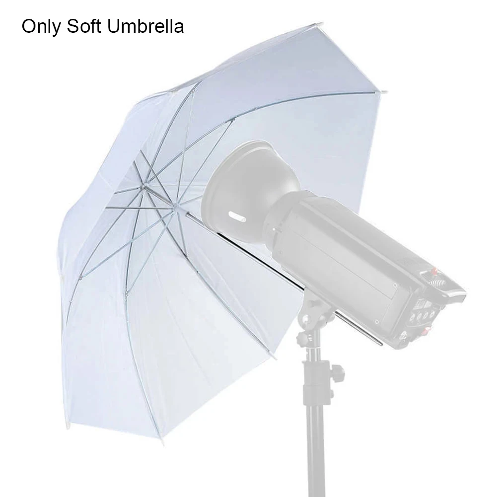Photography Lighting Umbrella - 20-calowe oświetlenie studyjne Flash Półprzezroczysty biały