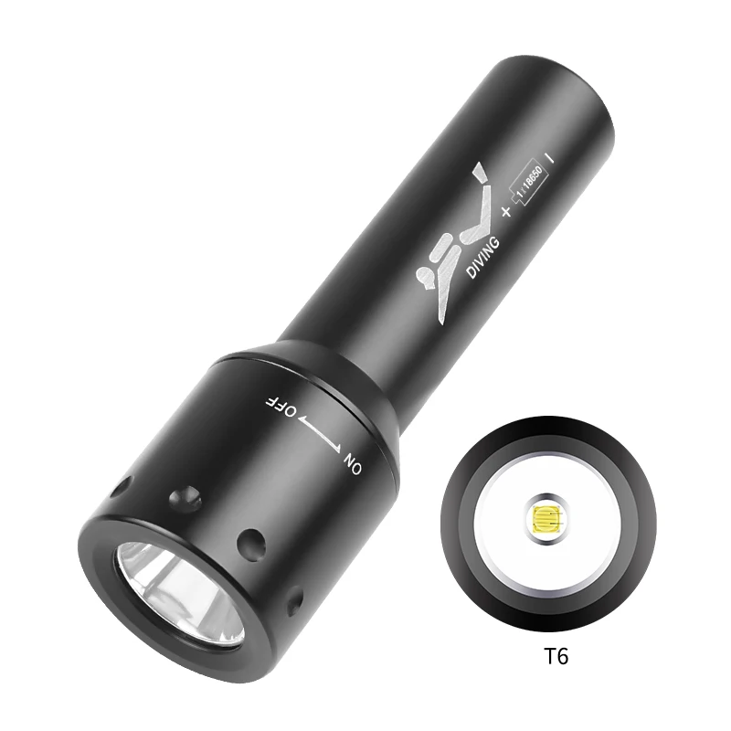 Photography Lighting Led - Nowa latarka nurkowa LED T6, dalekiego