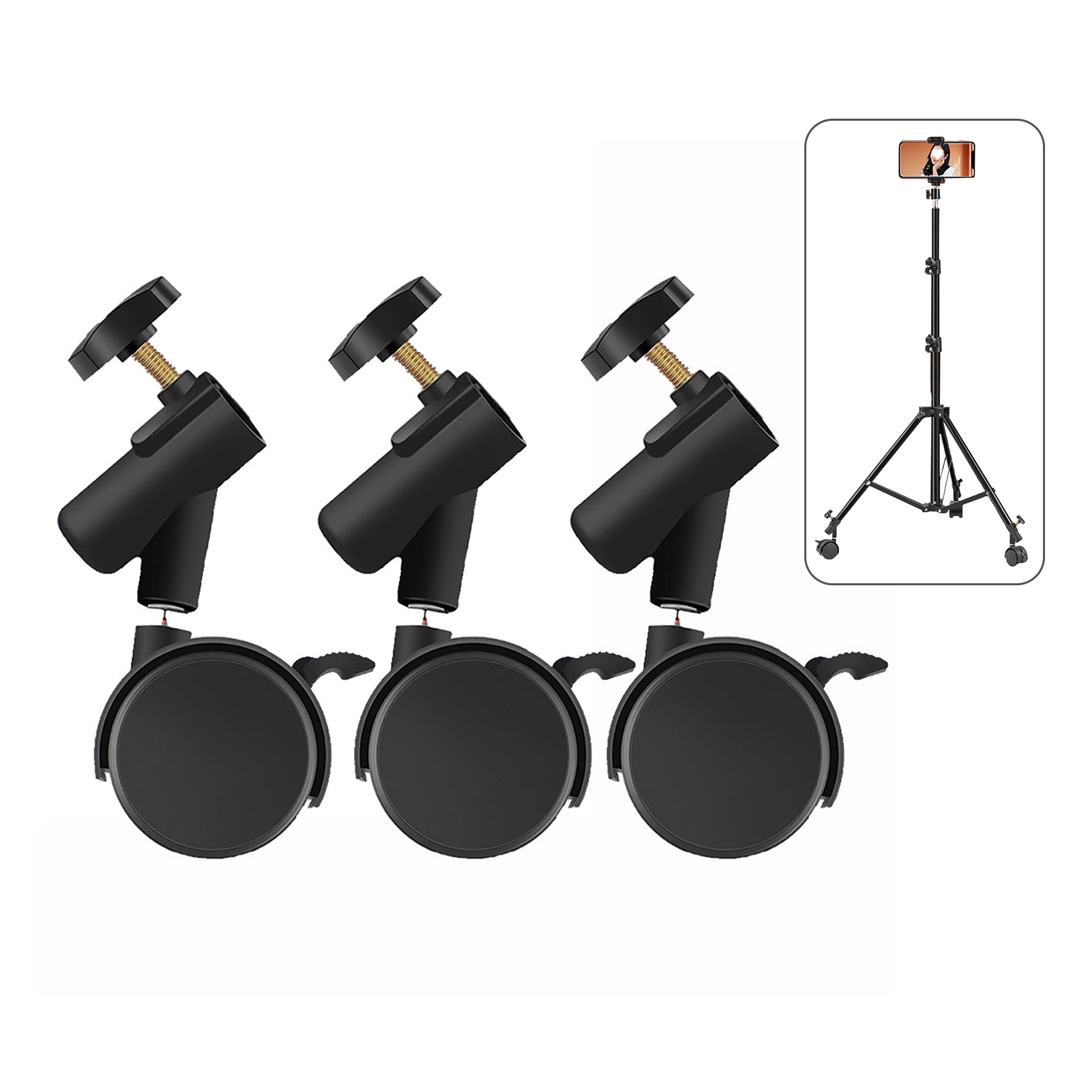 Photography Lighting Tools - 3 szt./zestaw Elastyczne kółka obrotowe z
