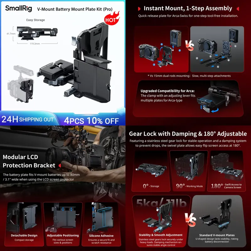 Marka: SmallRig Zestaw montażo – V Mount Battery recenzja i cena