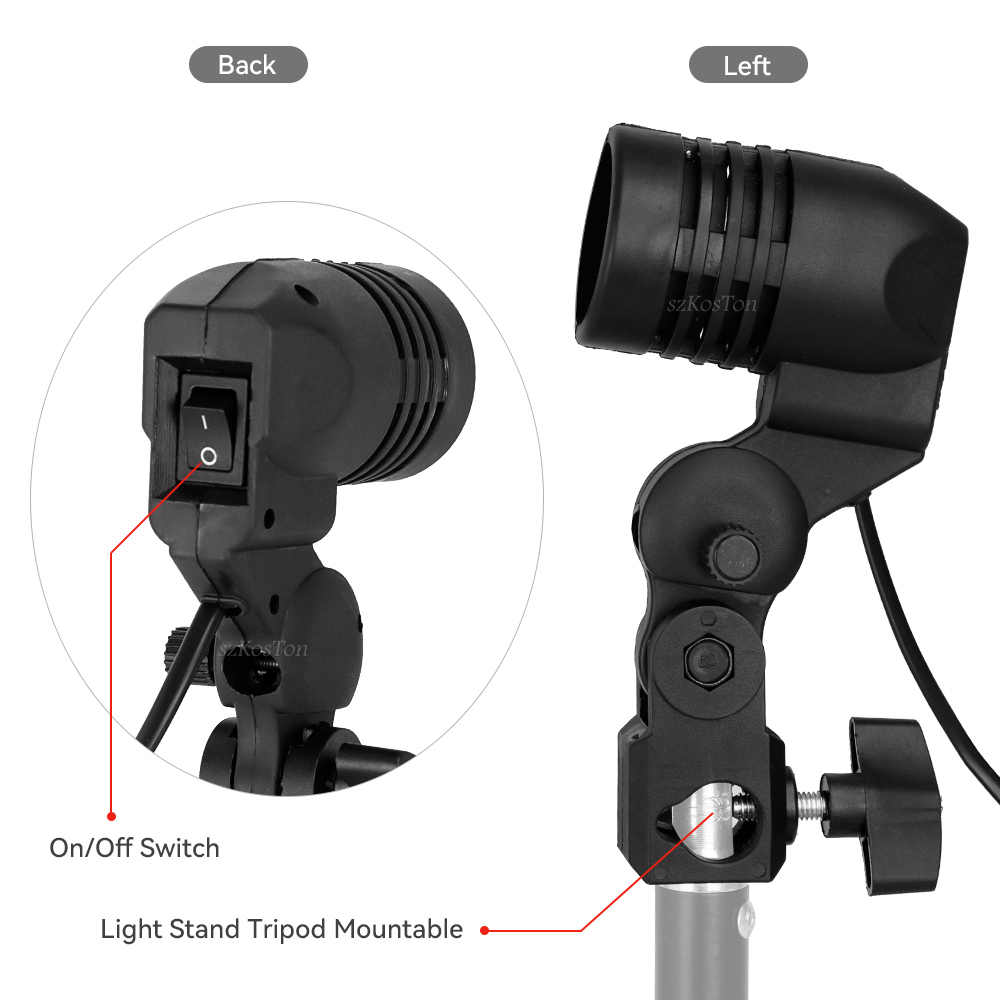 Uchwyt żarówki z pojedynczą gł – Photography Lighting Umbrella recenzja i cena