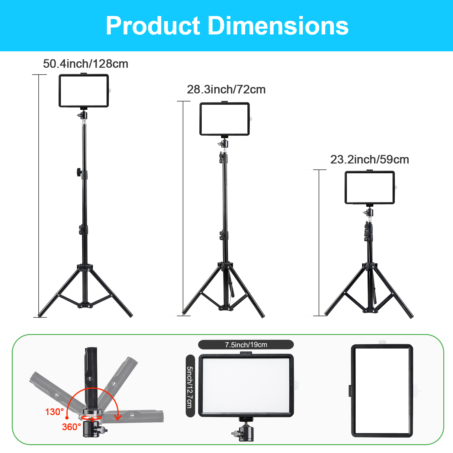 8-calowa kwadratowa lampa LED  – Makeup Photography Lighting recenzja i cena
