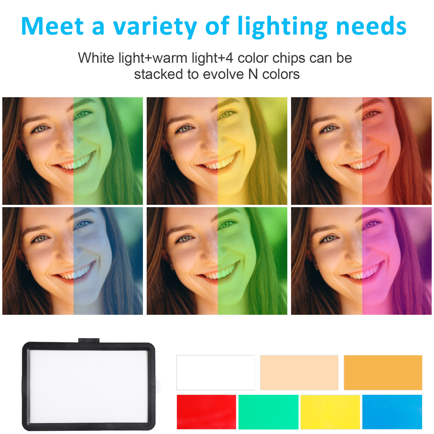 8-calowa kwadratowa lampa LED  – Makeup Photography Lighting recenzja i cena