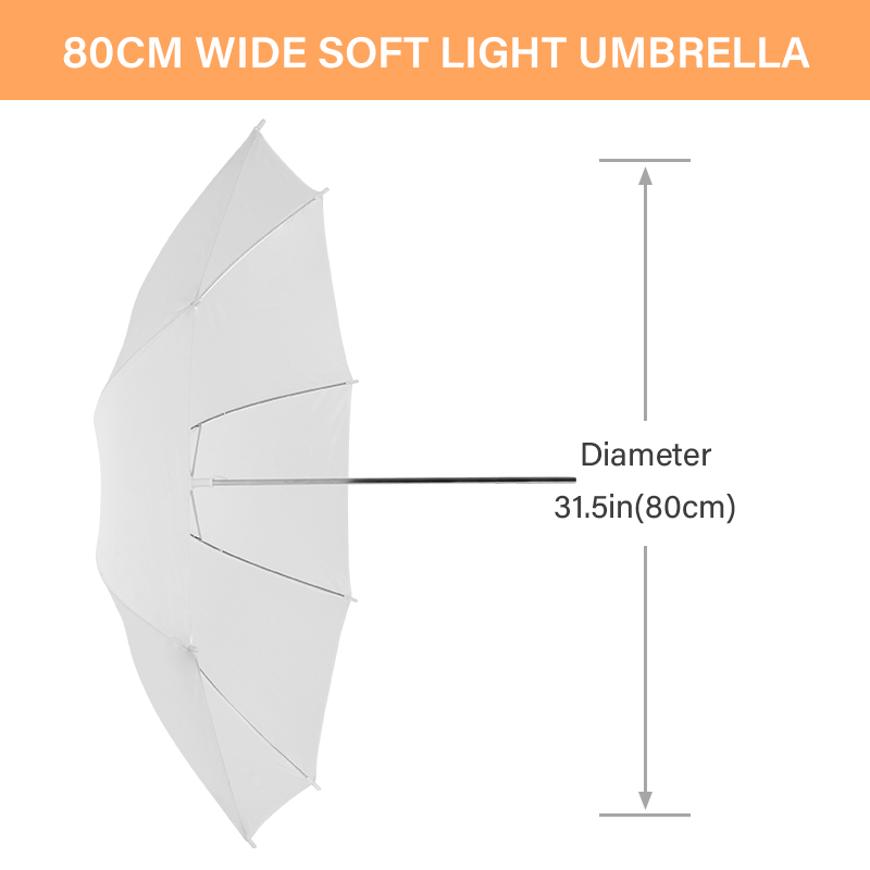 Parasolka dyfuzorowa 76 * 80 c – Photography Lighting Umbrella recenzja i cena