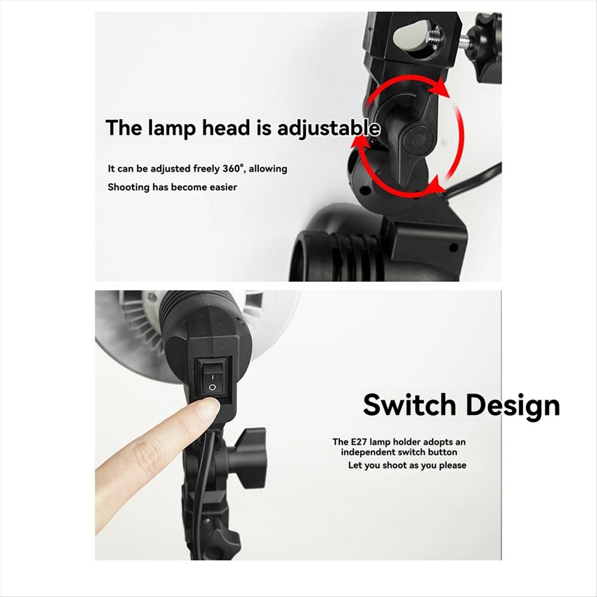 Uchwyt lampy fotograficznej A4 – Photography Lighting Umbrella recenzja i cena