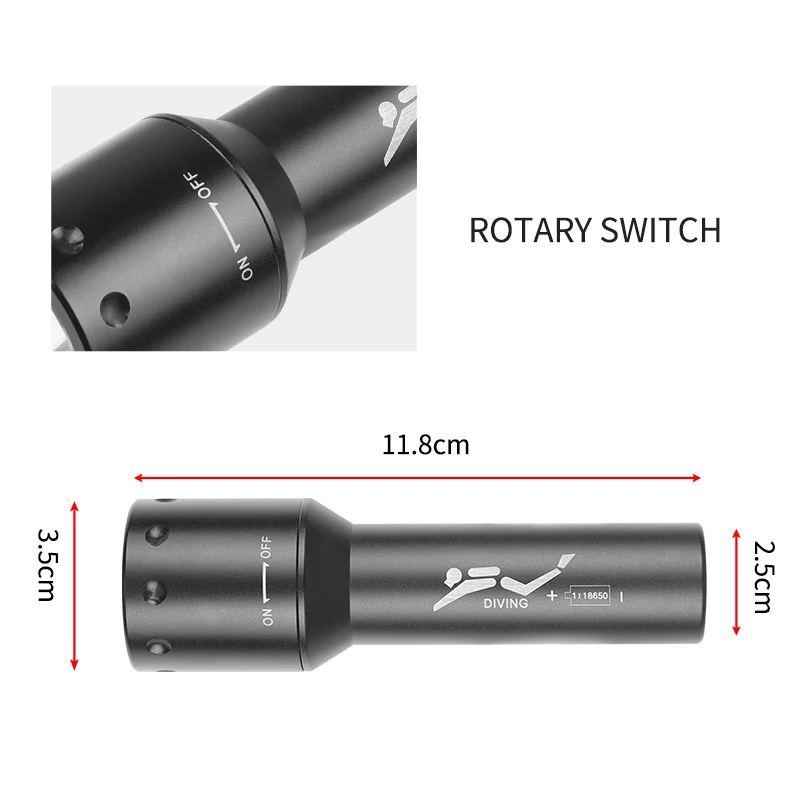 Nowa latarka nurkowa LED T6, d – Photography Lighting Led recenzja i cena